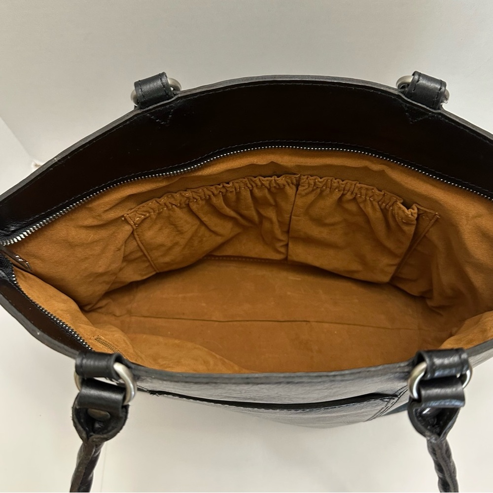 Patricia Nash Heritage Collection Michel Dome Tote – Black Leather - Picture 4 of 8